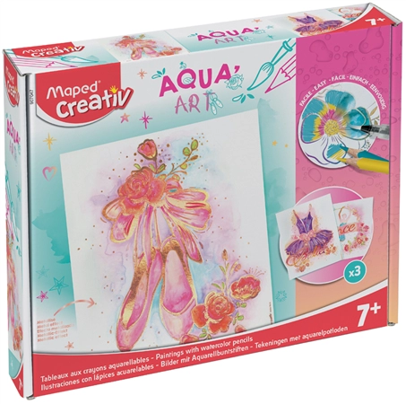 Een "maped creativ aquarel-set aqua art ""dance"" " koop je bij NiceSupplies.nl