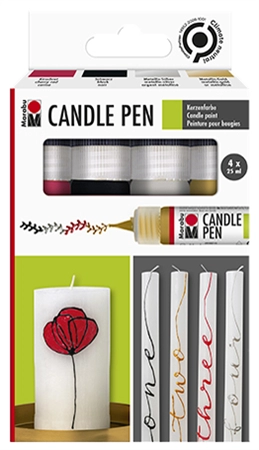 Een "marabu kaarsenverf ""candle liner"" 4stuks set " koop je bij NiceSupplies.nl