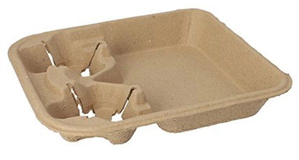 Een "papstar draagplateau ""to go"" 330x266x47 mm naturel " koop je bij NiceSupplies.nl