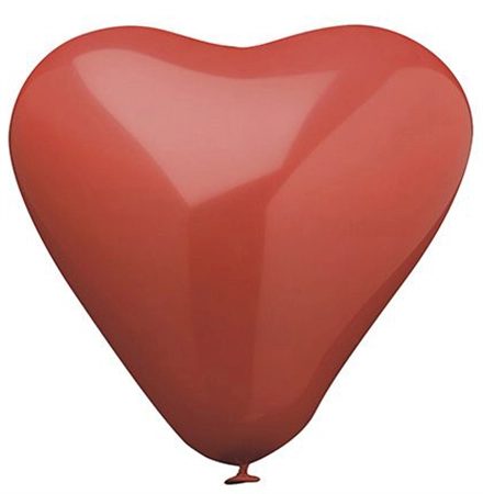 Een "papstar luchtballons ""heart"" in herzform rood " koop je bij NiceSupplies.nl