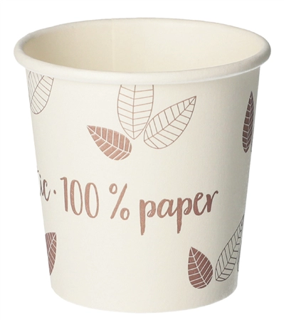 Een "papstar papp-drinkbeker ""pure"" zero 0,18 l beige/taupe " koop je bij NiceSupplies.nl