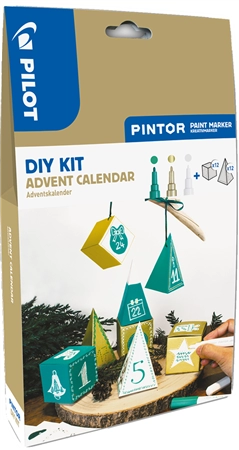 Een "pilot pigmentmarker pintor diy-set ""adventskalender"" " koop je bij NiceSupplies.nl