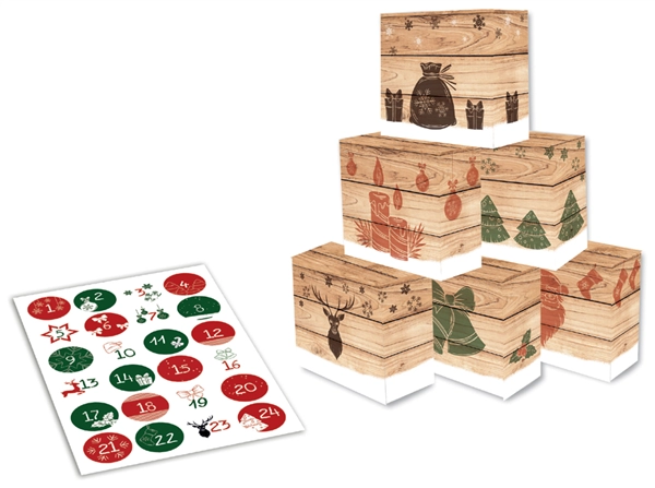 Een "roth adventskalender 24 adventsboxen ""hygge-style"" " koop je bij NiceSupplies.nl