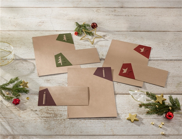 Een "sigel kerst-papier met motief-set ""cut-out style"" a4 " koop je bij NiceSupplies.nl