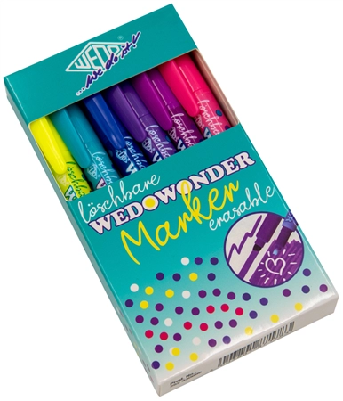 Een "wedo löschbarer tekstmarker ""wedowonder"" 6stuks set " koop je bij NiceSupplies.nl