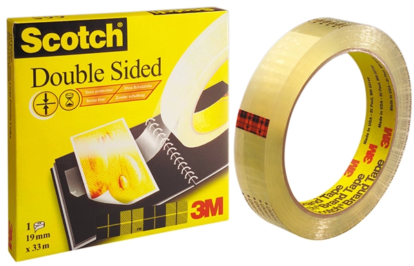 Een 3m scotch dubbelzijdig plakband 665 12mmx32 9 m koop je bij NiceSupplies.nl