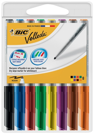 Een Bic 8 Textmarker.Vel koop je bij NiceSupplies.nl