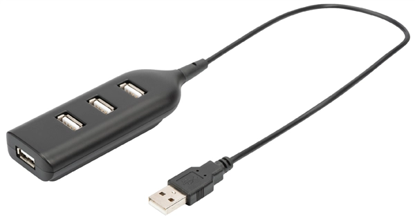 Een DIGITUS USB 2.0 Hub, koop je bij NiceSupplies.nl