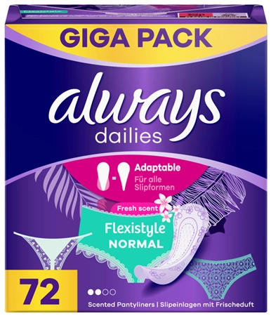 Een always dailies slipinlegger normal flexistyle fresh gigapack koop je bij NiceSupplies.nl