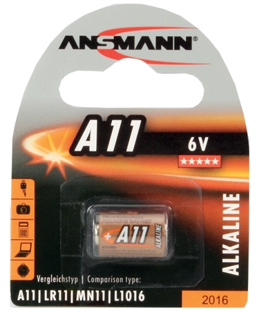 Een ansmann alkaline batterij a11 6 volt 1 op blister koop je bij NiceSupplies.nl