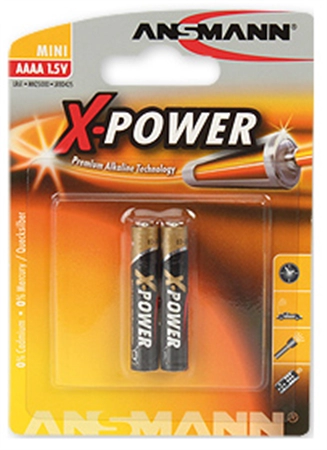 Een ansmann alkaline batterij x-power aaaa 2 stuks blister koop je bij NiceSupplies.nl