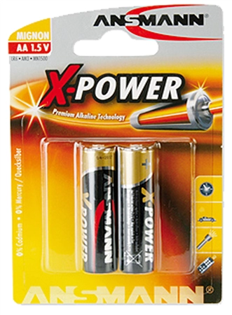 Een ansmann alkaline batterij x-power mignon aa 2 stuks blister koop je bij NiceSupplies.nl