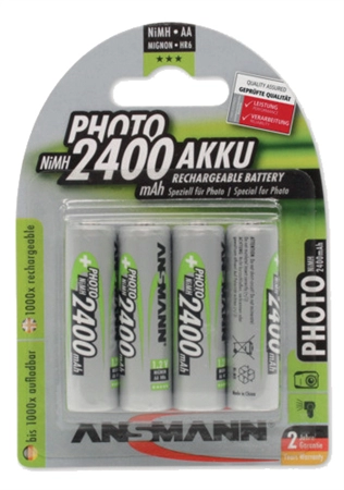 Een ansmann photo nimh accu mignon aa 2400 mah 2 stuks blister koop je bij NiceSupplies.nl