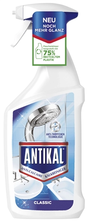 Een antikal kalkreiniger-spray classic 750 ml sprayfles koop je bij NiceSupplies.nl