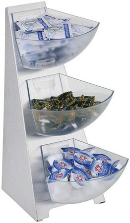 Een aps portionsdispenser multi rack 3-stufig edelstaal koop je bij NiceSupplies.nl