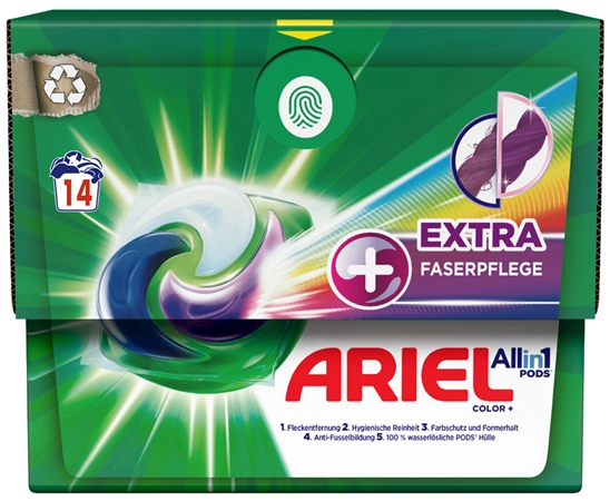 Een ariel all-in-1 pods color +extra faserpflege -14 wl koop je bij NiceSupplies.nl