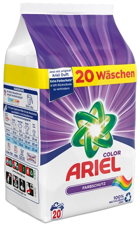 Een ariel compact waspoeder color 20 wl 1,3 kg koop je bij NiceSupplies.nl