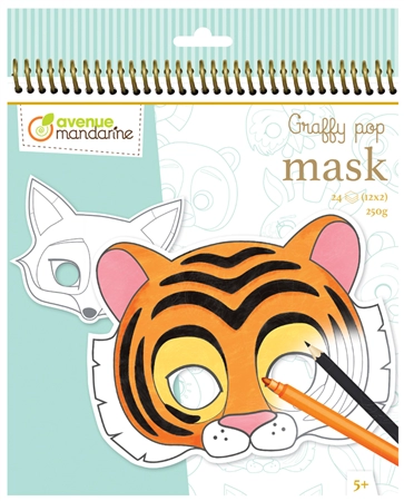 Een avenue mandarine maskenverfboek tiere koop je bij NiceSupplies.nl