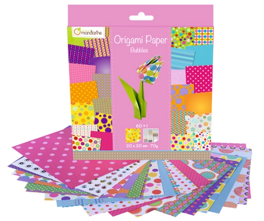 Een avenue mandarine origami-vouwblaadjes bubbles koop je bij NiceSupplies.nl