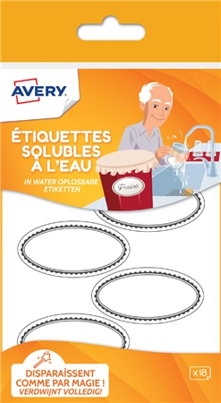 Een avery etiquettes solubles à l'eau ovaal koop je bij NiceSupplies.nl