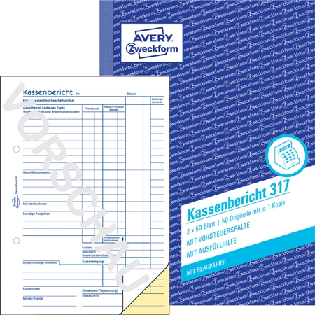 Een avery zweckform formularbuch kassenbericht sd din a5 koop je bij NiceSupplies.nl