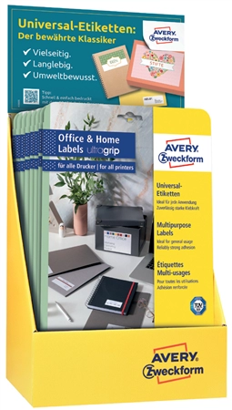 Een avery zweckform universele etiketten home-office display koop je bij NiceSupplies.nl