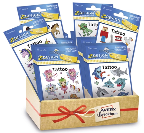 Een avery zweckform zdesign kids tattoos sortiment koop je bij NiceSupplies.nl