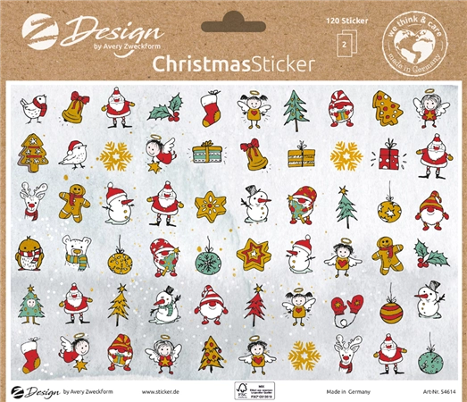 Een avery zweckform zdesign trend sticker kerst koop je bij NiceSupplies.nl