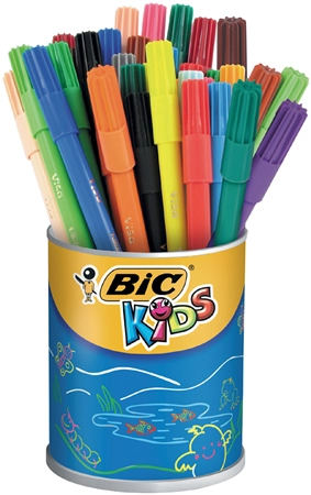 Een bic kids viltstiften visa 36 stuks koker koop je bij NiceSupplies.nl