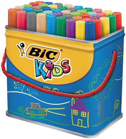 Een bic kids viltstiften visacolor xl 48 stuks box koop je bij NiceSupplies.nl