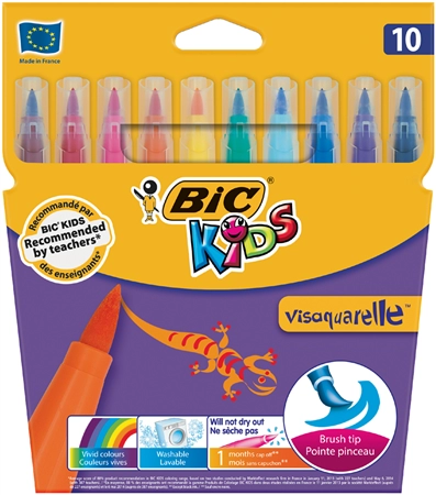 Een bic viltstiften visaquarel 10 stuks etui koop je bij NiceSupplies.nl