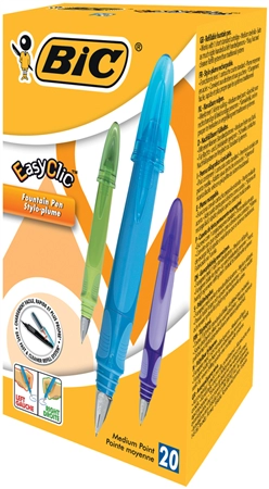 Een bic vulpen easy clic schrijfbreedte: m 20 stuks box koop je bij NiceSupplies.nl