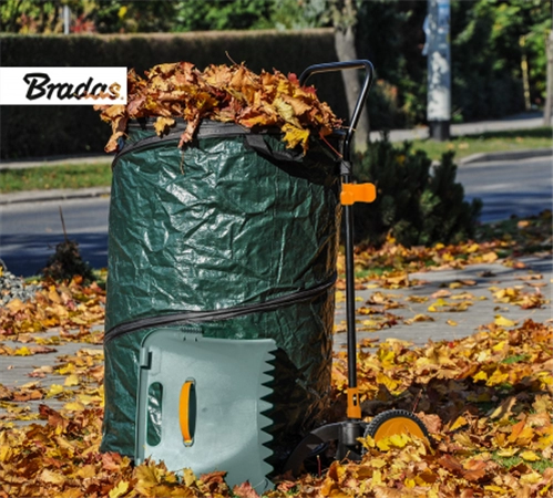 Een bradas fahrbarer laubsammler multibin faltbar 160 liter koop je bij NiceSupplies.nl