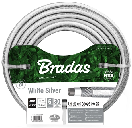 Een bradas tuinslang nts white silver 1/2' 20 m koop je bij NiceSupplies.nl