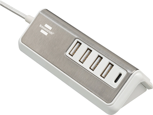 Een brennenstoel estilo usb-multioplader 4x usb + 1x usb-c koop je bij NiceSupplies.nl