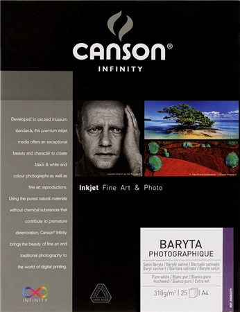 Een canson infinity fotopapier baryta photographique ii a4 koop je bij NiceSupplies.nl