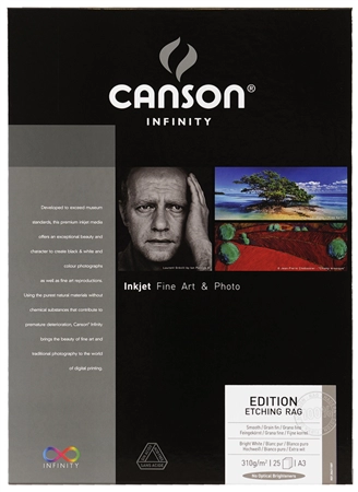 Een canson infinity fotopapier edition etching rag 310gr a3 koop je bij NiceSupplies.nl