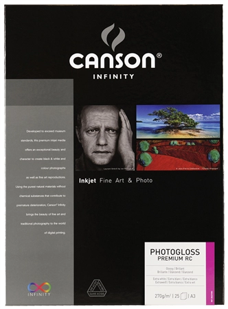 Een canson infinity fotopapier photogloss premium rc a3 koop je bij NiceSupplies.nl