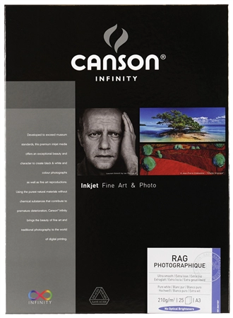 Een canson infinity fotopapier rag photographique 210gr a3 koop je bij NiceSupplies.nl