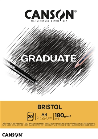 Een canson schetsblok graduate bristol din a4 koop je bij NiceSupplies.nl