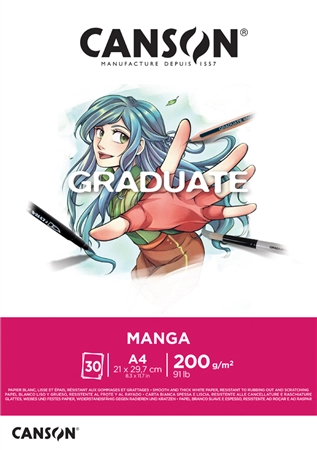 Een canson schetsblok graduate manga din a3 koop je bij NiceSupplies.nl