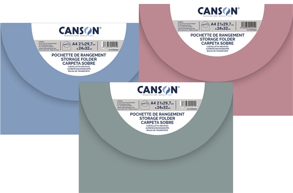 Een canson tekeningenmap 'pastelfarben' 270x350 mm koop je bij NiceSupplies.nl