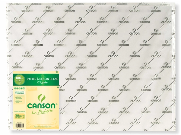 Een canson tekenpapier 'c' à grain 125gr 500x650 mm koop je bij NiceSupplies.nl