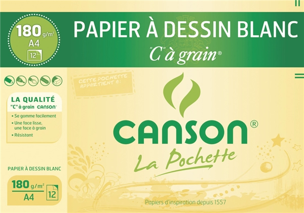 Een canson tekenpapier c grain din a4 125gr koop je bij NiceSupplies.nl