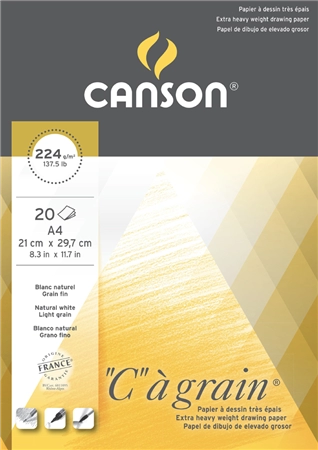 Een canson tekenpapierblok c grain 224gr din a3 koop je bij NiceSupplies.nl