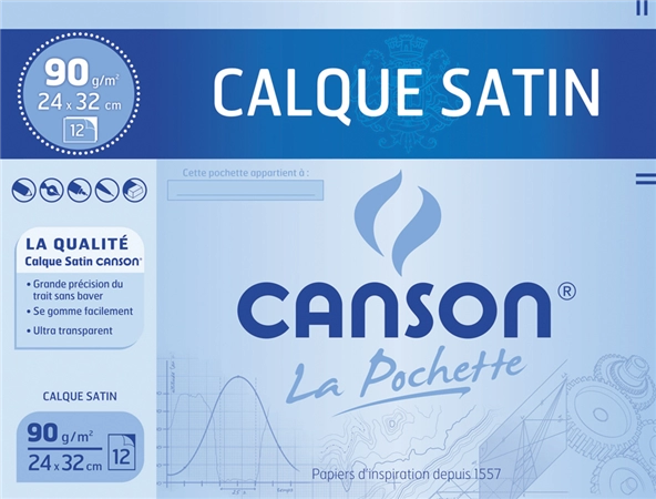 Een canson transparantpapier 240x320mm 90gr koop je bij NiceSupplies.nl