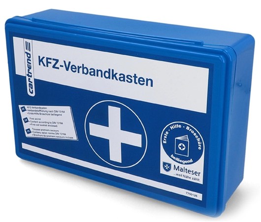 Een cartrend kfz-verbandkasten classic blauw koop je bij NiceSupplies.nl