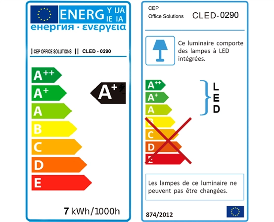 Een cep led bureaulamp flex zwart koop je bij NiceSupplies.nl