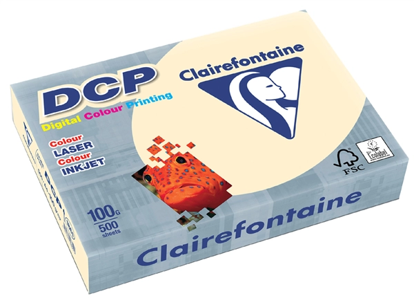 Een clairalfa kopieerpapier dcp a4 100gr ivoor koop je bij NiceSupplies.nl