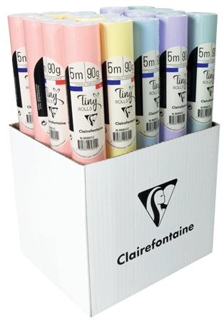 Een clairefontaine cadeaupapier tiny rolls pastel koop je bij NiceSupplies.nl